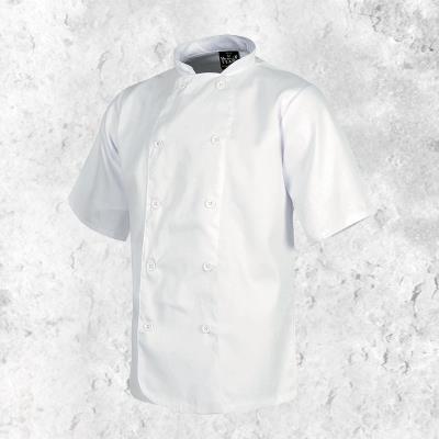 Giacca cuoco unisex a manica corta Bianco