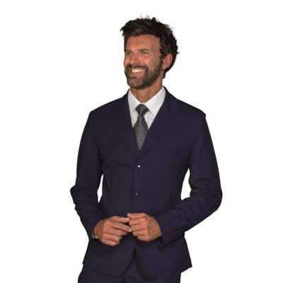 Giacca uomo Cleveland con spacchi misto lana blu