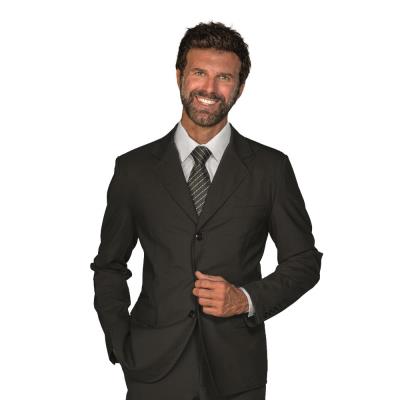 Giacca uomo Cleveland con spacchi misto lana nero