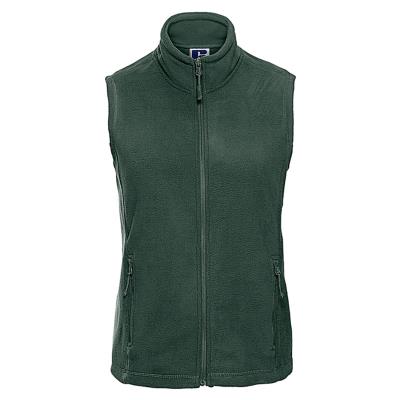 Gilet donna in pile con cerniera Verde bottiglia