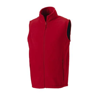Gilet uomo in pile con cerniera Classic red