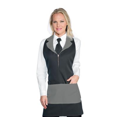 Grembiule donna Madeira con zip Antracite + Grigio