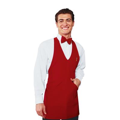 Grembiule unisex Bistro Rosso | 100% Poliestere