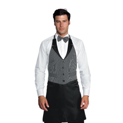 Grembiule unisex Victor Nero + Gessato