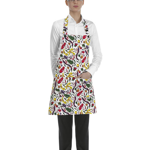 Falda Pettorina Corta - Fantasia Spezie Misure 70x70