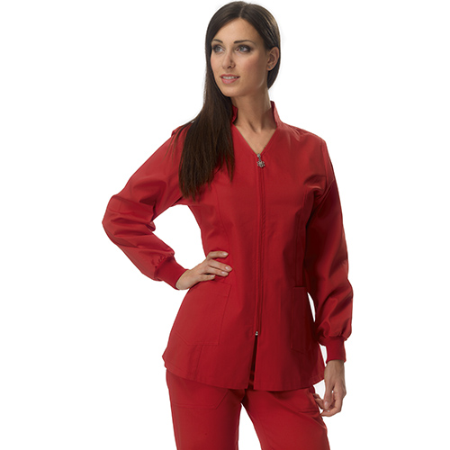 Casacca Medica Donna Siviglia Rosso Corallo