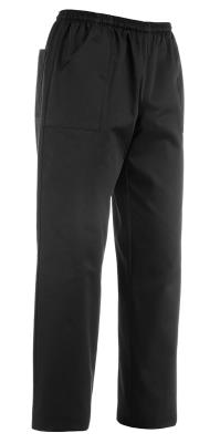 Pantalone Black con Coulisse in Vita e con Tasche a Toppa