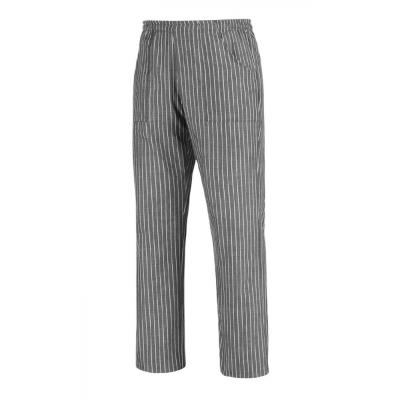 Pantalone New Grey Stripe con Coulisse in Vita e con Tasche a Toppa