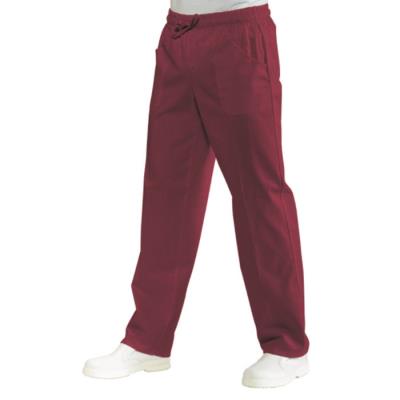 Pantalone parrucchiere con elastico Super Dry Bordeaux