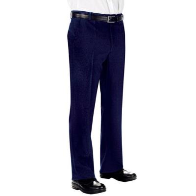 Pantalone Uomo Senza Pinces Lana Foderato Blu