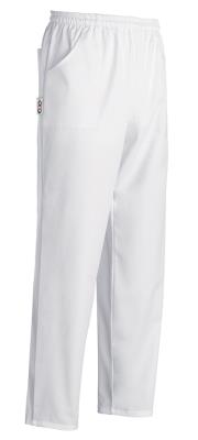 Pantalone White 100%  in Microfibra con Coulisse ed Elastico in Vita