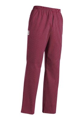 Pantaloni da cuoco con coulisse in vita Wine