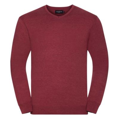 Pullover uomo con scollo V Cranberry Marl